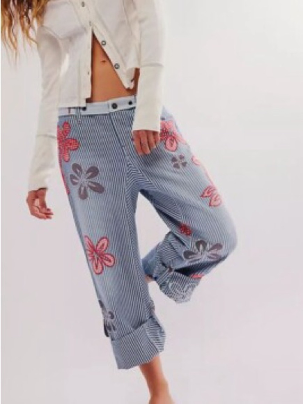 We The Free Hot Tropics Cuffed Harem Pants - Picture 2 of 3